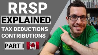 RRSP Explained Part 1  Tax Deductions amp Contribution Room  Canadian Tax Guide Chapter 3 [upl. by Alekat714]