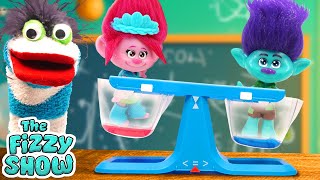 Fizzy And Trolls Poppy amp Branch Explore What Weighs More With Slime  Fun Videos For Kids [upl. by Nevets967]