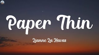 Lianne La Havas  Paper Thin Lyrics [upl. by Green]