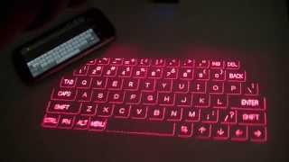 Magic Cube Laser Projection Holographic Keyboard Review [upl. by Macdougall]