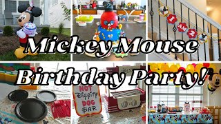 MICKEY MOUSE CLUBHOUSE BIRTHDAY PARTY VLOG 2021 DIY MICKEY MOUSE CLUBHOUSE DECOR  IDEAS [upl. by Aidnama]