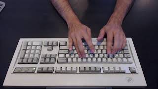 5 Minutes of Clicky Keyboard  1990 IBM Model M [upl. by Duster]