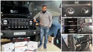 Mahindra Thar Ground zero setup 2024 l thar modified I Thar modification 2024 I Thar audio setup 🔥 [upl. by Kcirrad]