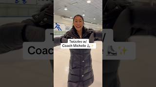 Types of Twizzles ⛸️🌀 skating skatingcoach figureskating coachmichellehong iceskating [upl. by Marrin387]