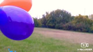 Balloons vs grass in SLOW MOTION [upl. by Eleonore]