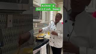 Ackee and Saltfish Demo food jamaicanfood ackeeandsaltfish chefnykzcatering reggae bobmarley [upl. by Retsel]