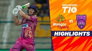 Bangla Tigers vs New York Strikers  Abu Dhabi T10  Match 5  Highlights  JioCinema amp Sports18 [upl. by Croom]