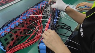 LV Production Line  How to use Cylindrical 32650 battery cell to set up a LiFePO4 battery pack [upl. by Eisinger722]