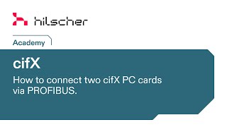 cifX PC cards Tutorial  How to connect two cifX cards via PROFIBUS [upl. by Hpeosj]