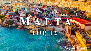 12 Best Places To Visit In Malta  Malta Travel Guide [upl. by Annauqahs]