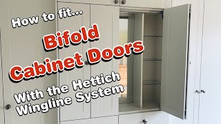 How to fit bifold cabinet doors with the Hettich Wingline System [upl. by Obla813]