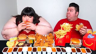 Massive McDonalds Feast With Hungry Fat Chick • MUKBANG [upl. by Magnien]