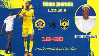 5ème journée Ligue 2 ASC HLM  OSLO FA [upl. by Eshman]