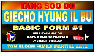 TANG SOO DO Kata Giecho Hyung Il Bu Basic Form 1 [upl. by Yrbua]