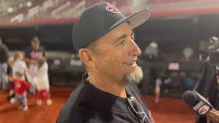 Cajuns Baseball Coach Matt Deggs after 32 Walk Off Season Opening Win [upl. by Cinamod]