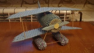 How to make a 3D origami Airplane Part 1 [upl. by Onirotciv]