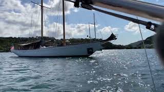 Can anyone name this BEAUTIFUL Schooner Classic Yacht  yachtclubs luxury yachtracing schooner [upl. by Ariamoy]