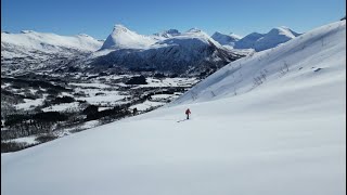 Backcountry freeride skiing Norway Sunmøre skiwithme Sandfjellet Hornidal insta360x3 dji mini3pro [upl. by Hetty]