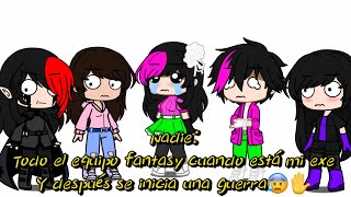 Nadie todo el equipo fantasy cuando está mi exe y después se inicia una guerra😰✋ [upl. by Kally]