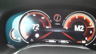 BMW 740d xDrive 0100 kmh acceleration G11 2016 [upl. by Epilif]