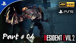 Underground facility  4K  60FPS  PS5  2024 Gameplay Resident Evil 2 Remake Leones Story Part 4 [upl. by Sim]