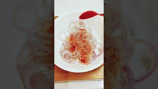 Laccha Pyaaz  masala onion  onion salad youtubeshorts [upl. by Nwahsirhc]