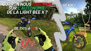 QUELLE EST LA VRAIE AUTONOMIE DE LA LIGHT BEE X   SURRON EBIKE [upl. by Ydniw833]