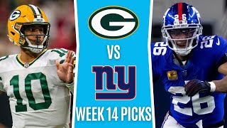 Monday Night Football NFL Picks Week 14 PACKERS vs GIANTS  MNF Free Picks amp Odds [upl. by Tierell676]