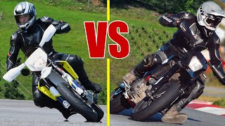 KTM SMC R 690 2019 VS HUSQVARNA 701 SUPERMOTO [upl. by Lynd]