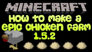 Minecraft How To Make A Epic Chicken Farm 152 [upl. by Chin]