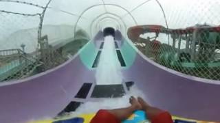 VR 360° quotAqua Coastersquot Water Slide  Ramayana Water Park  Pattaya Thailand  Virtual Reality Video [upl. by Aggy]