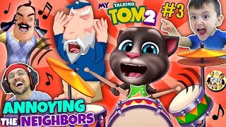 MY TALKING TOM 2 Annoys the Neighbors FGTEEV Boys [upl. by Obola520]