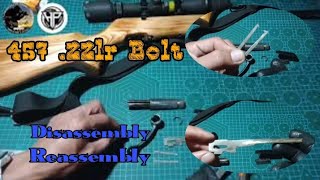 457 22lr Bolt Disassembly  Reassembly [upl. by Tuttle]