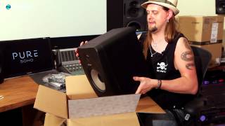 Tannoy Reveal 802 Monitor Speakers Unboxing amp First Impressions with Wes Maebe [upl. by Schoof170]