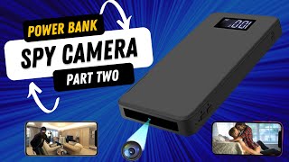 How to Record on the Power Bank Hidden Camera 64 GB Spy Camera [upl. by Kerrin670]