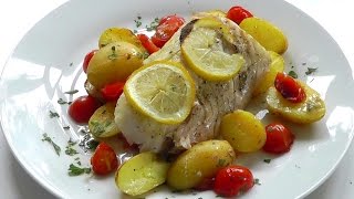 Cod amp Salsa Verde How to cook fish simple recipe [upl. by Sadiras]