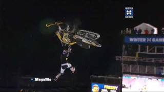 Heath Frisby SNOWMOBILE BEST TRICK GOLD  X Games [upl. by Yenolem]