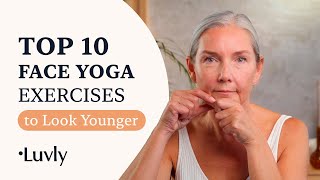 10 Face Yoga Exercises to Look Younger  by Luvly [upl. by Cown505]