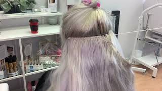 HOW TO BRAIDLESS SEWIN EXTENSIONS  FULL TUTORIAL ON BLONDE HAIR THYBEAUTYBAR [upl. by Kerril]