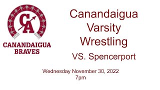 Canandaigua Varsity Wrestling VS Spencerport 113022 [upl. by Tterej]