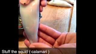 Recette de calamars farcis [upl. by Ahsienar650]