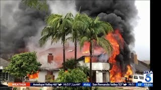 5 Dead After Small Plane Crashes Into Yorba Linda Neighborhood [upl. by Umeko]