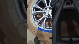 PLASTI DIP Your Rims Going from Chrome NoNos to BLACKED OUT 🔥 diy rims wheels ford explorer [upl. by Eissirk]