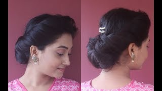 Messy Hair Updo For Every OccasionsEasy Bun HairstyleStep By StepAsmita [upl. by Iznek]