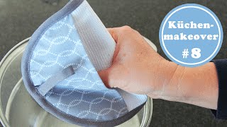 kleine Topflappen nähen  Küchenmakeover 8  Schnittmuster kostenlos [upl. by Sierra]