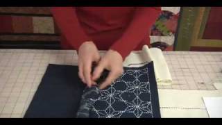 Japanese Sashiko Tutorial amp Stitching Basics [upl. by Emelin208]