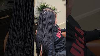 P E R F E C T ✨️ B O X B R A I D S braid braidedline braidgang hairstyle braids [upl. by Asia346]