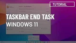 Windows 11 Enable End Task in Taskbar to close unresponsive apps [upl. by Ahseyd]