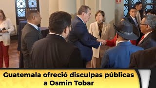 Guatemala ofreció disculpas públicas a Osmin Tobar [upl. by Maag]