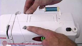 Janome Sewing Machine Threading [upl. by Atnuahs]